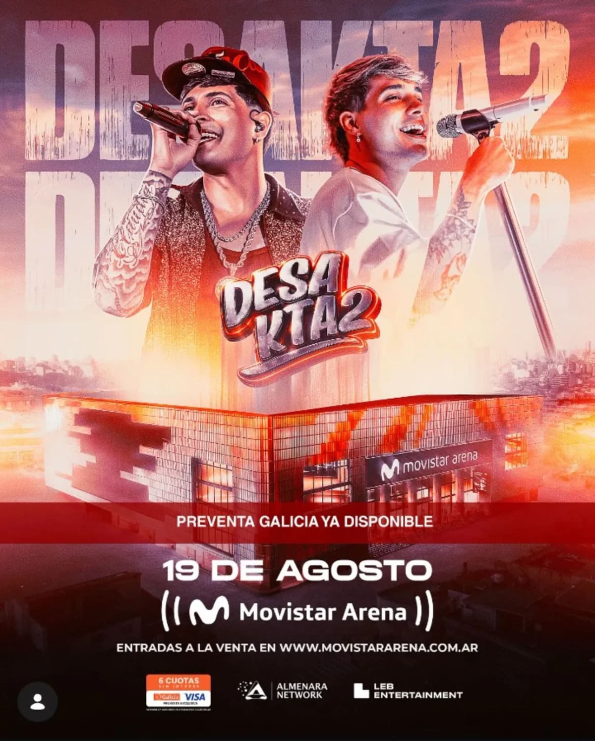 Desakata2 en Movistar Arena