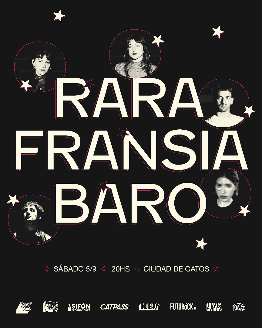 Rara + Fransia + Baro en La Plata