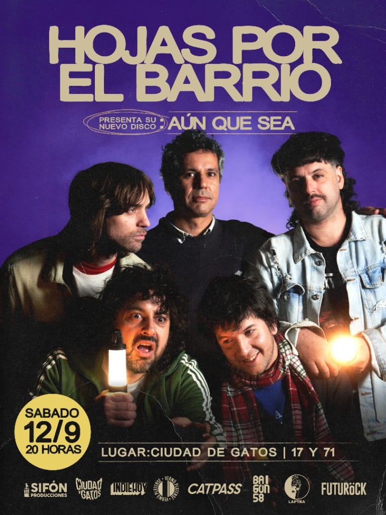 Hojas por el barrio en La Plata