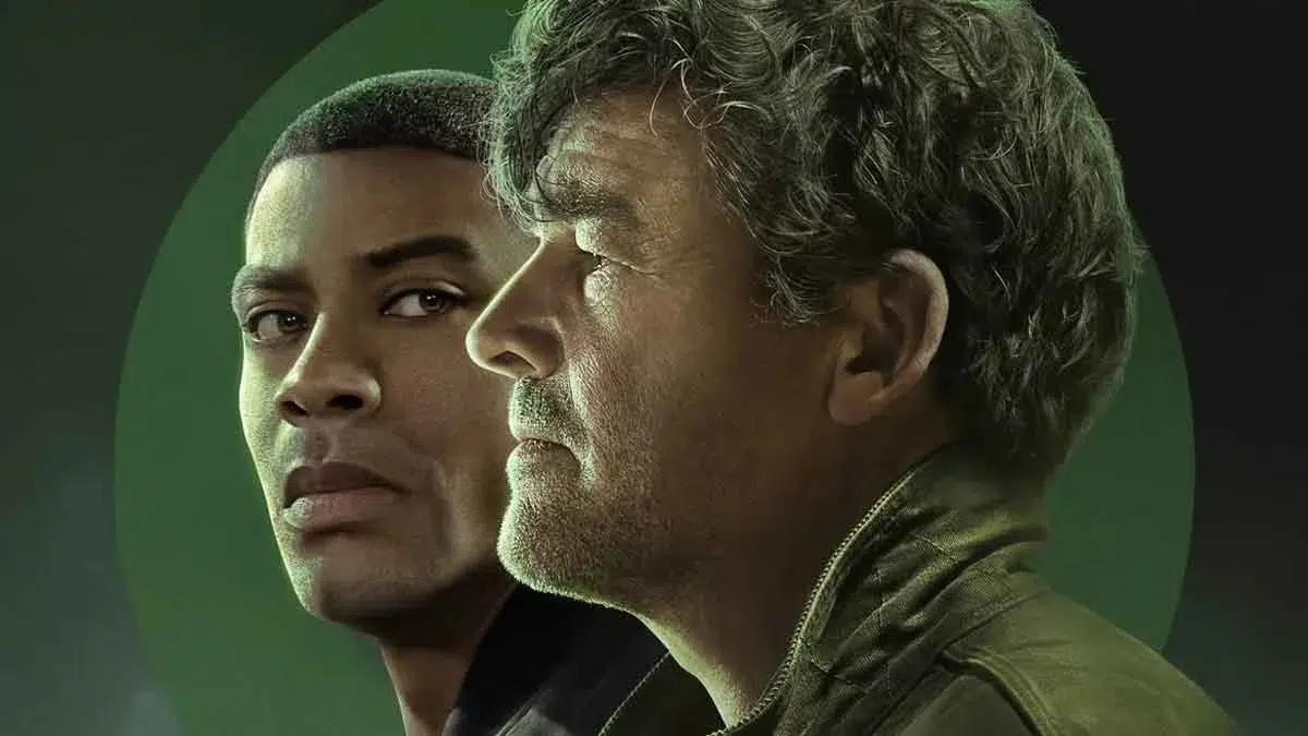 Aaron Pierre y Kyle Chandler en el póster de Linternas (2026)