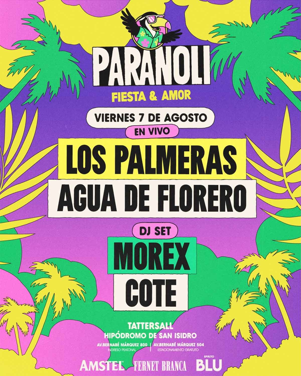Los Palmeras y Agua de Florero en San Isidro