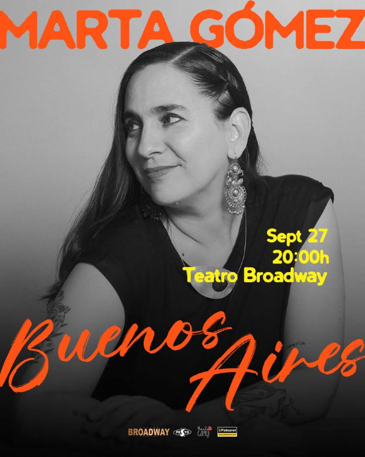 Marta Gómez en Teatro Broadway