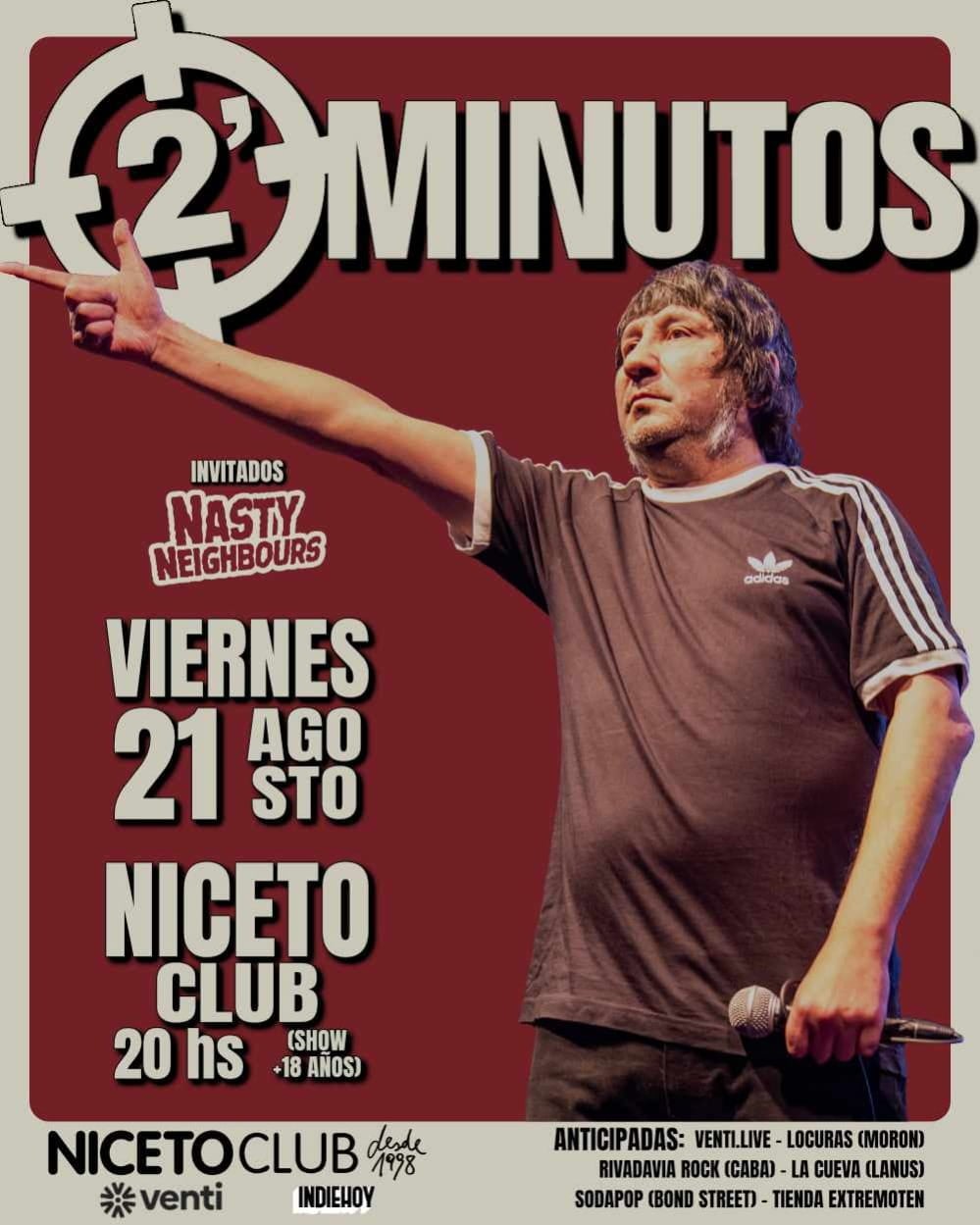 2 Minutos en Niceto Club