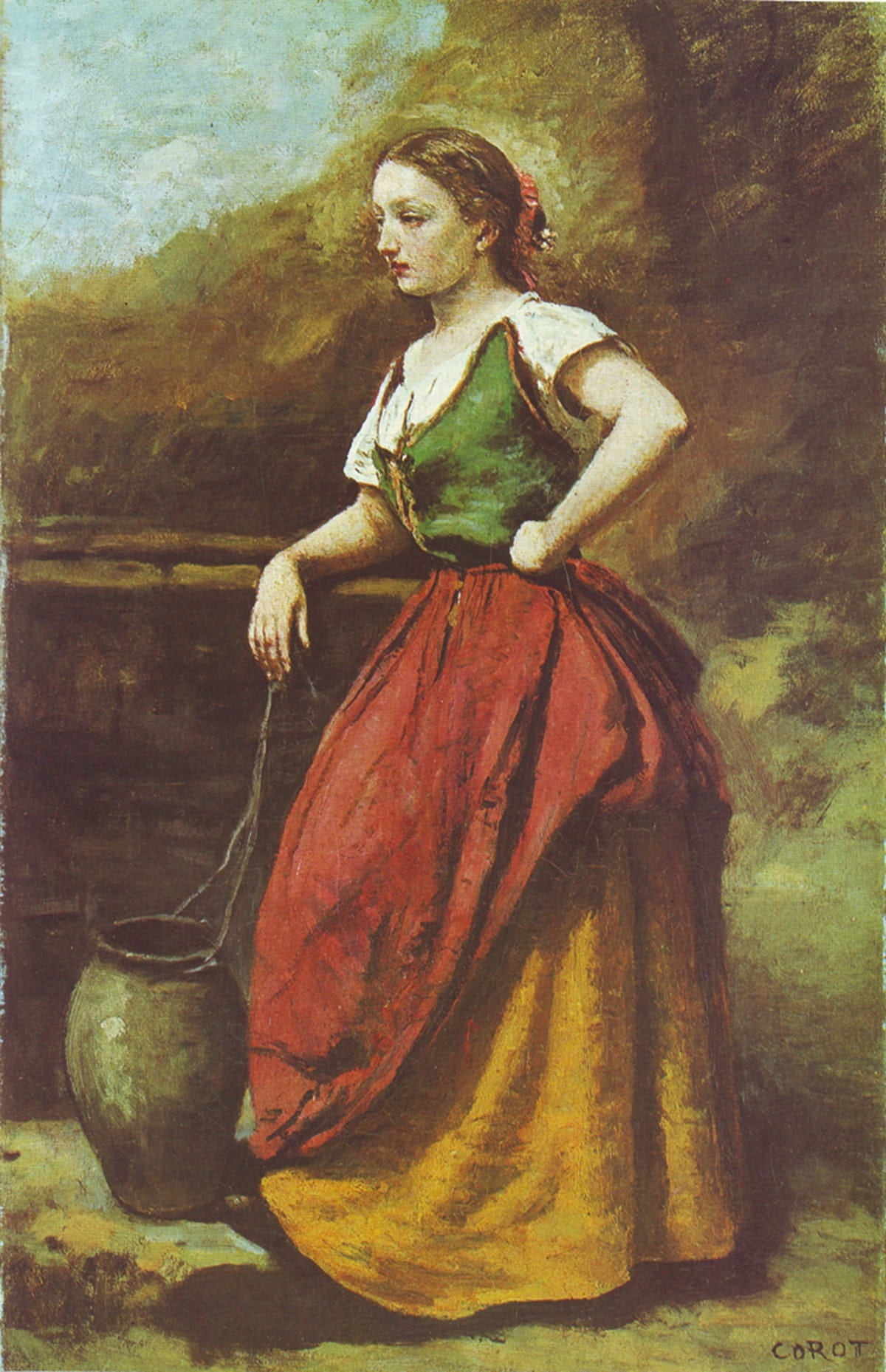 Jeune femme au puits