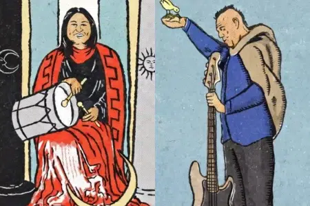 Un artista creó un tarot inspirado en las grandes figuras del rock nacional