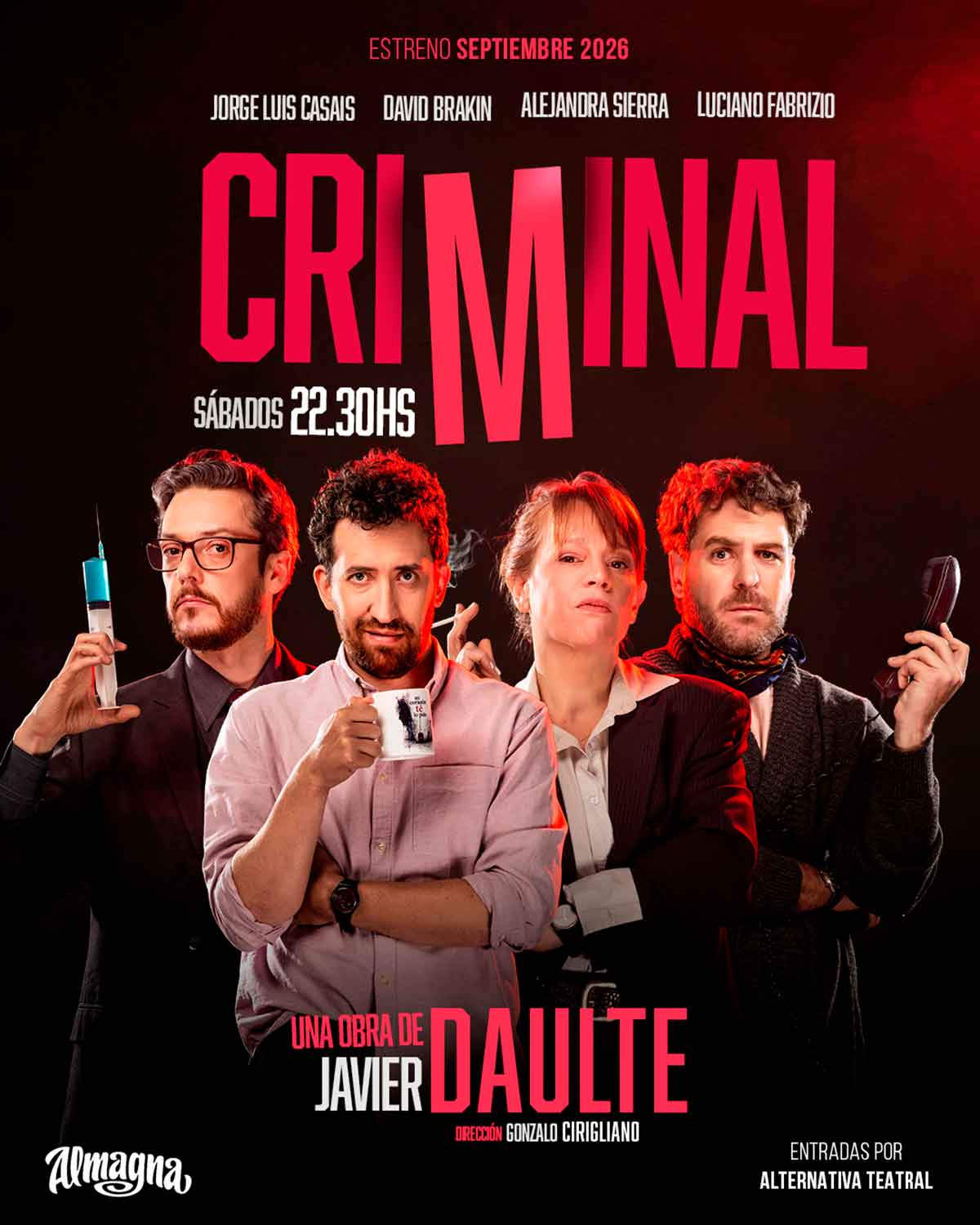 Teatro: Criminal en Almagna Teatro