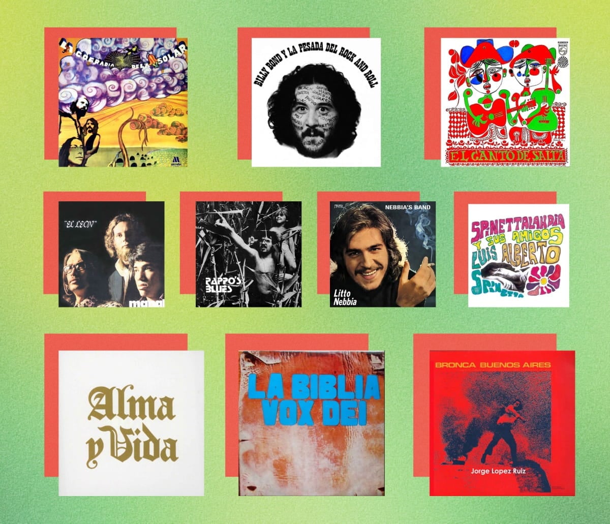 10 discos argentinos de 1971