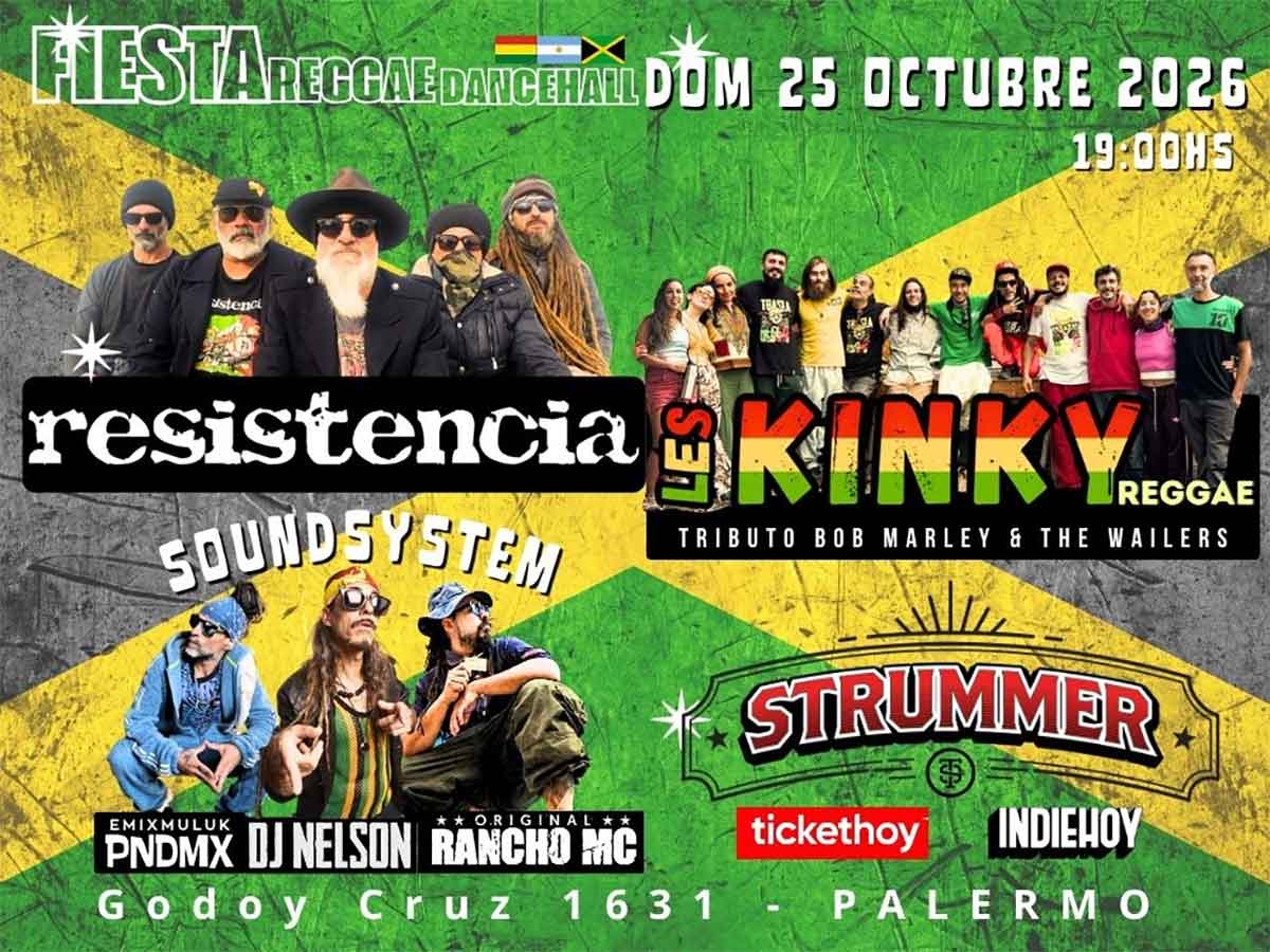 Resistencia, Les Kinky Reggae y más en Strummer Bar