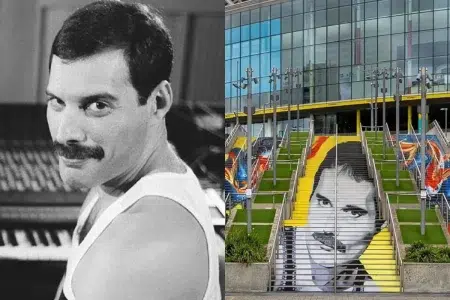 El nuevo mural de Freddie Mercury que apareció en Wembley Freddie Mercury / Mural de Freddie en Wembley