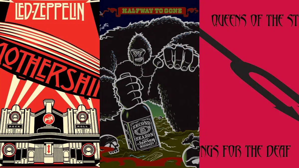 Los 10 mejores discos de hard rock de los años 2000 según la crítica Led Zeppelin - Mothership (2007) / Halfway To Gone - Second Season (2002) / Queens of the Stone Age - Songs for the Deaf (2002)