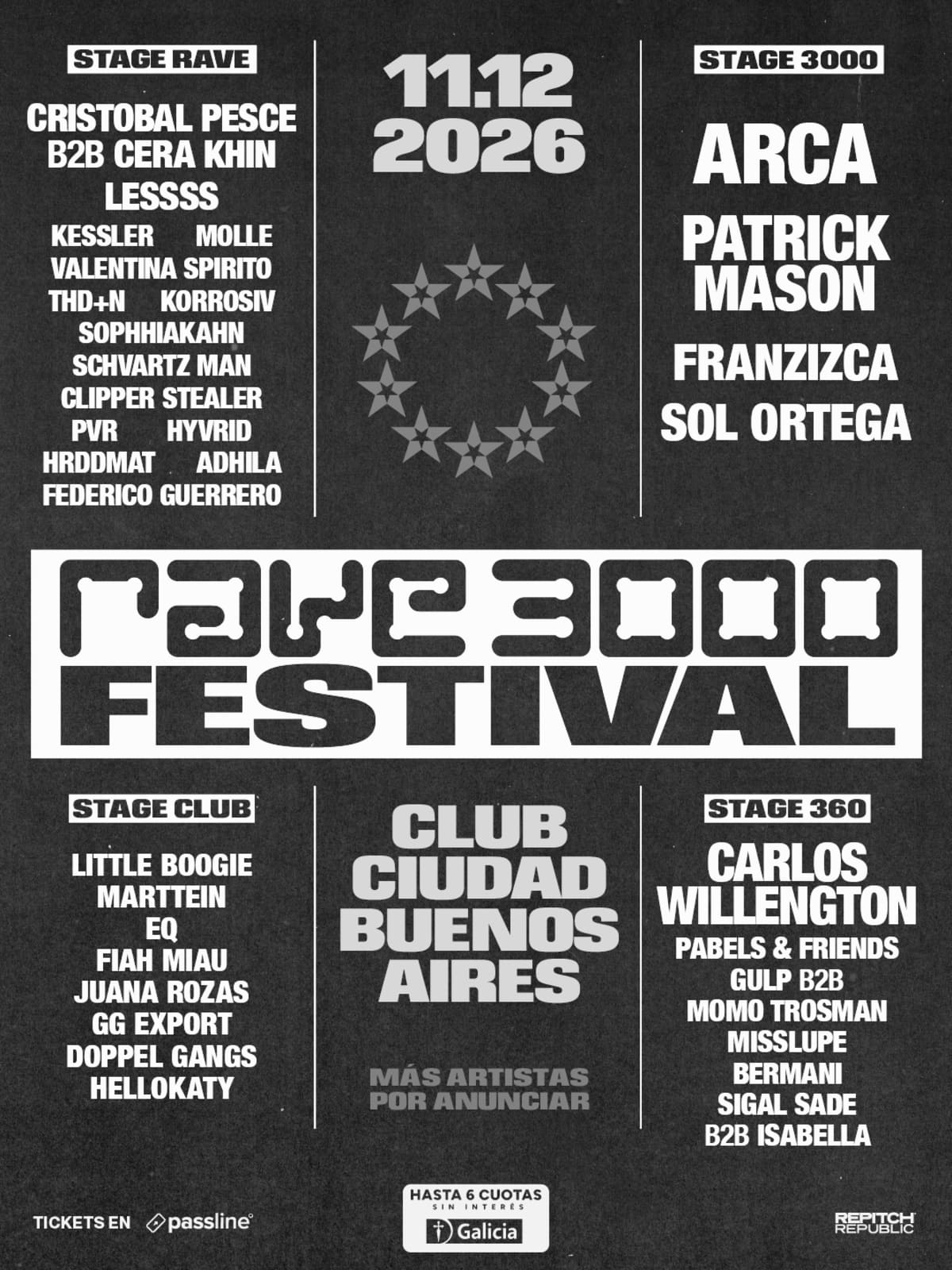 Rave3000 en Club Ciudad de Buenos Aires
