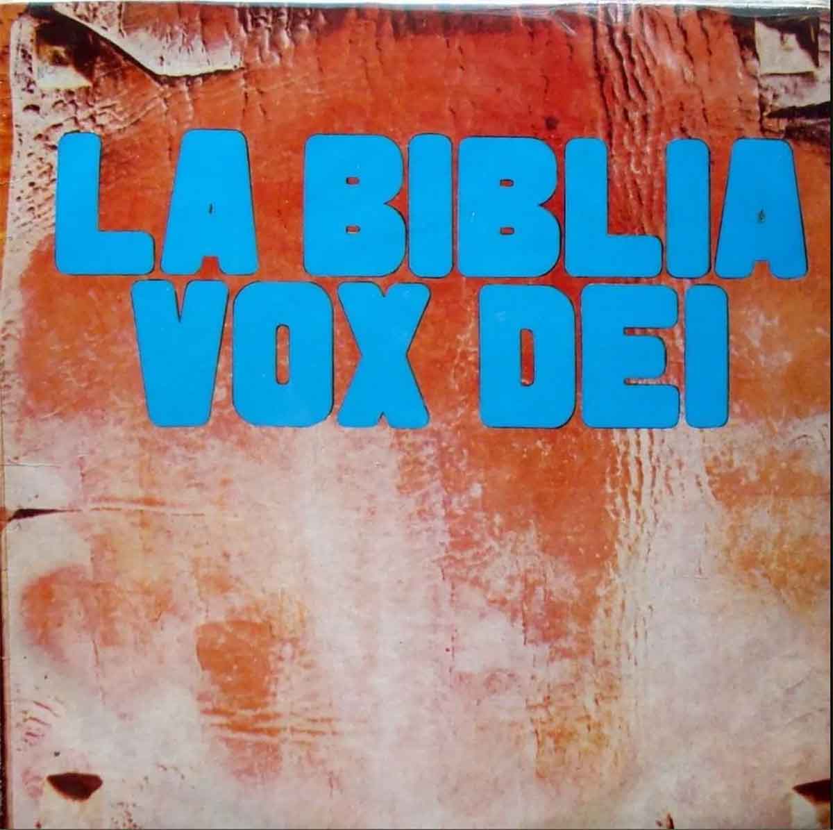 Tapa de La Biblia, disco de Vox Dei