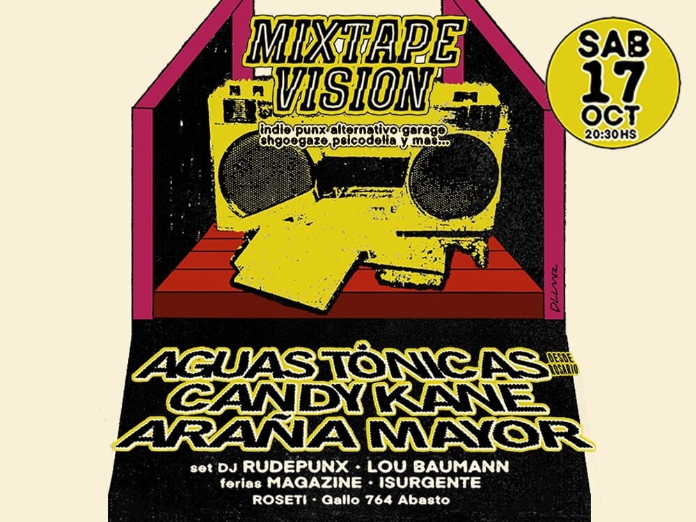 Mixtape Vision #2: Aguas Tónicas + Candy Kane + Araña Mayor en Roseti
