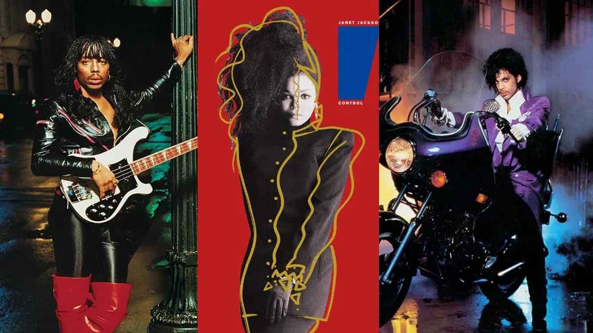 Rick James - Street Songs (1981) / Janet Jackson - Control (1986) / Prince and The Revolution - Purple Rain (1984)