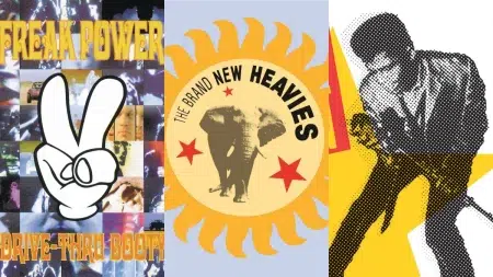 Los 10 mejores discos de funk de los años 90 según la crítica Freak Power - Drive-thru Booty (1994) / The Brand New Heavies - The Brand New Heavies (1990) / James Brown - 20 All-Time Greatest Hits! (1991)