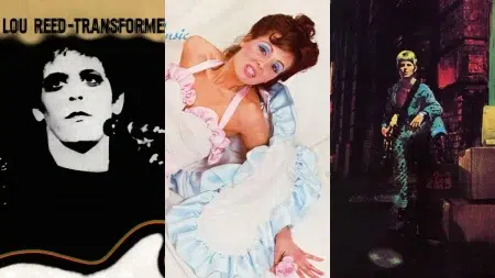 Lou Reed - Transformer (1972) / Roxy Music - Roxy Music (1972) / David Bowie - The Rise and Fall of Ziggy Stardust and the Spiders from Mars (1972)