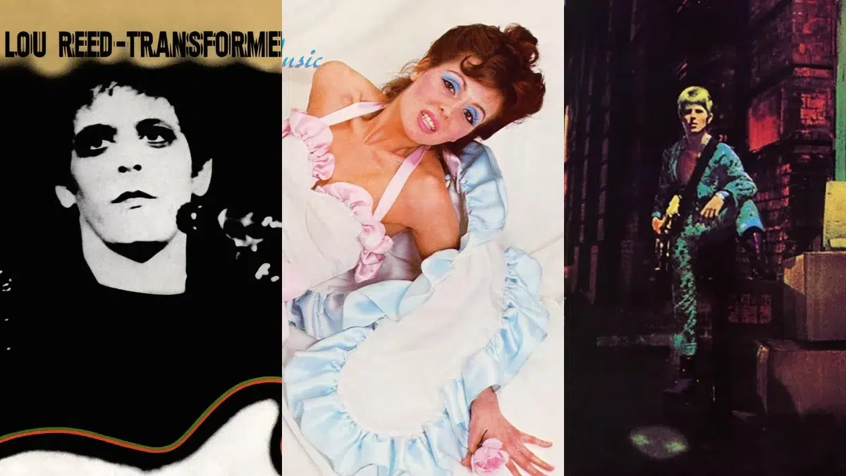 Lou Reed - Transformer (1972) / Roxy Music - Roxy Music (1972) / David Bowie - The Rise and Fall of Ziggy Stardust and the Spiders from Mars (1972)