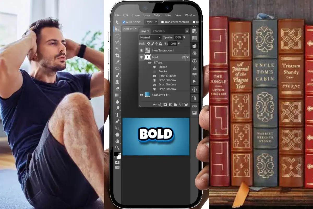 MuscleWiki / Photopea / Project Gutenberg
