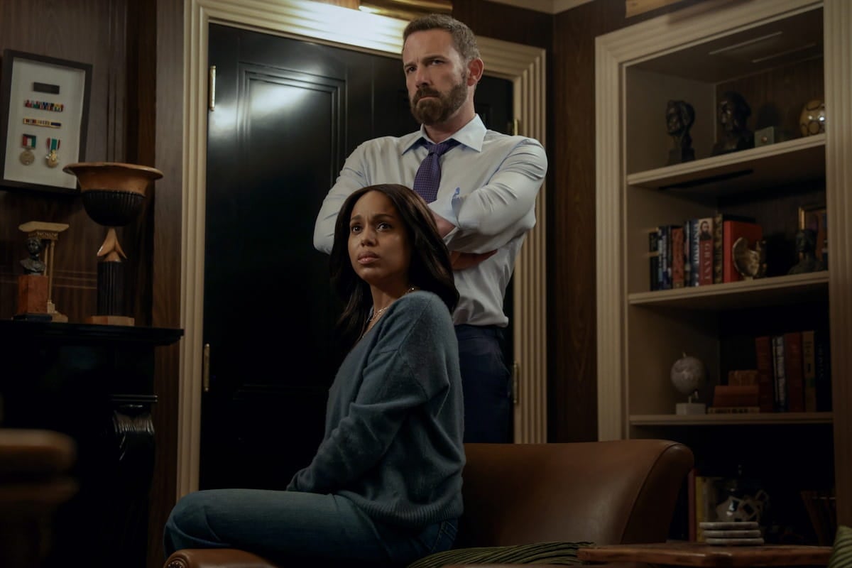 Ben Affleck y Kerry Washington en Animales.