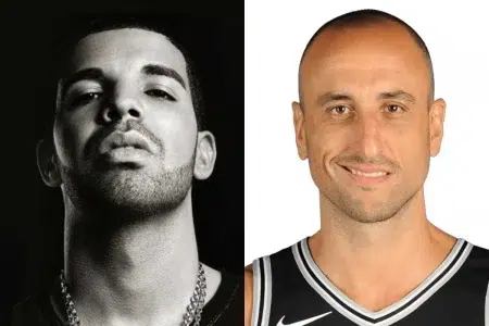 Los raperos que mencionaron a Manu Ginóbili en sus canciones Drake / Manu Ginóbili
