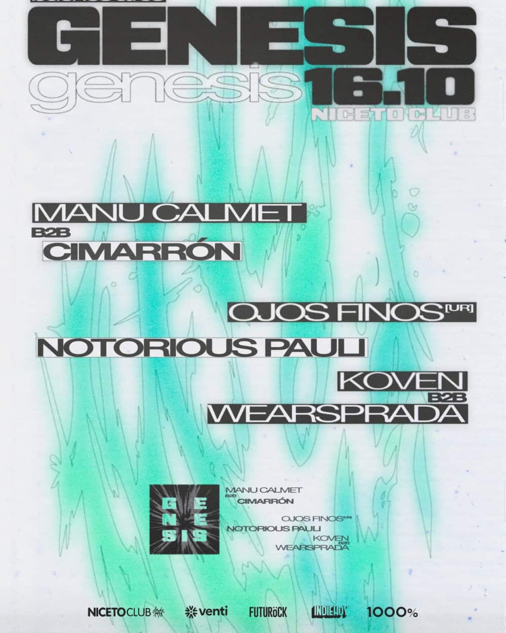 Fiesta Genesis en Niceto Club
