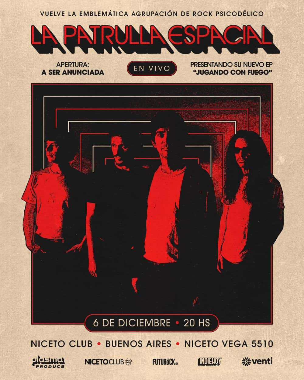 La Patrulla Espacial en Niceto Club