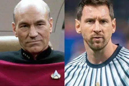 La historia del encuentro entre Lionel Messi y Patrick Stewart que se volvió viral tras la muerte del actor Patrick Stewart / Lionel Messi